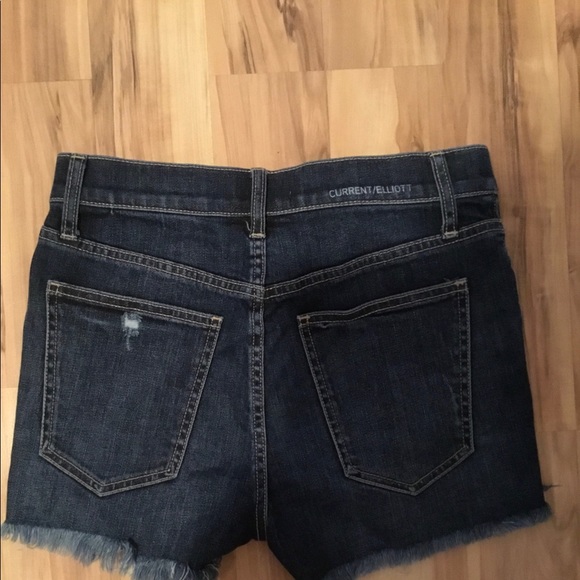 Current Elliot The Ultra Highwaist Distress Jean/Denim Short Sz 24 - Picture 4 of 8